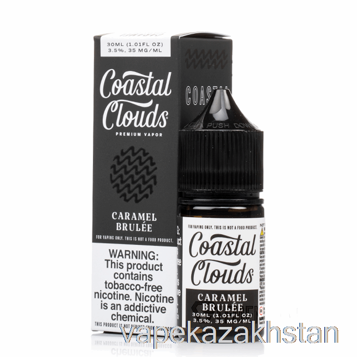 Vape Disposable Caramel Brulee SALT - Coastal Clouds Co. - 30mL 50mg